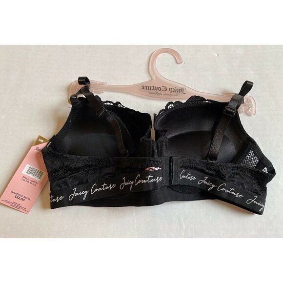 Juicy Couture Push Up Sexy Glam Lace Bra Sz 34B - Picture 7 of 9